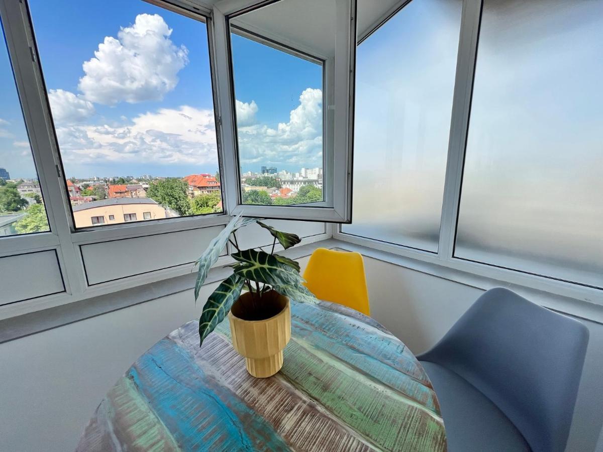 Spectacular View Over The City - Dorobanti Studio Appartement Boekarest Buitenkant foto